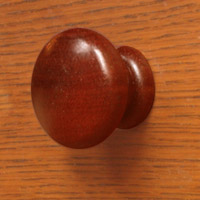 ENK62JA42 Jarrah Timber Knob in Polished finish.