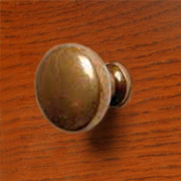 HH2535AB Zinc Knob in 'Aged Brass 'finish. 