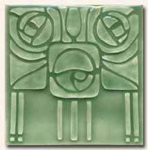 Reproduction Art Nouveau Tile V4D