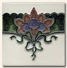 Reproduction Art Nouveau Tile V2