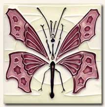 Reproduction Art Nouveau Tile V3B