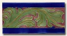 Reproduction Art Nouveau Tile V5B