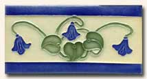 Reproduction Art Nouveau Tile V13B