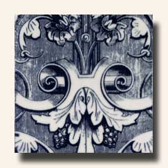 Reproduction Art Nouveau Tile V5A