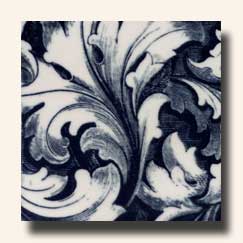 Reproduction Art Nouveau Tile V3B